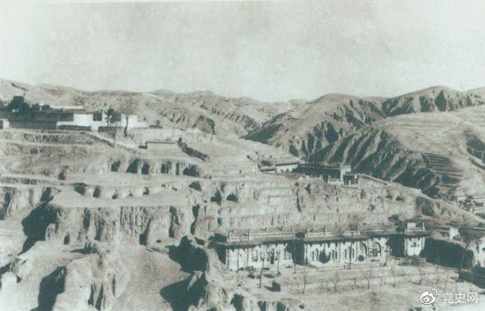 1947年12月25日至28日，中共中央在陜北米脂楊家溝召開擴大會議（十二月會議）。圖為會議會址。